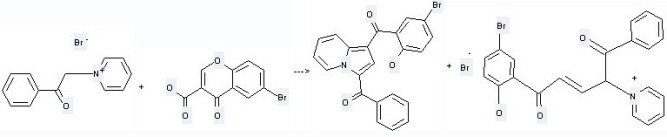 6-Bromochromone-3-carboxylic acid can be used to produce 1-[1-benzoyl-4-(5-bromo-2-hydroxy-phenyl)-4-oxo-but-2-enyl]-pyridinium and bromide